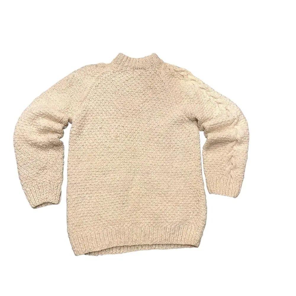 Vintage Men’s Wool Cable Knit Sweater Medium